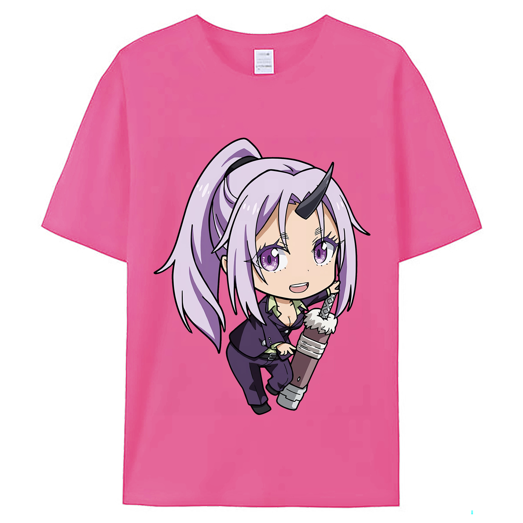 （画像用） 転スラ Regarding Reincarnated to Slime レディースカジュアルプリントTシャツ（綿100％）